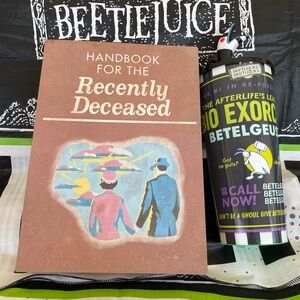 Limited edition!! Beetlejuice Beetlejuice Handbook Popcorn Bucket with cup